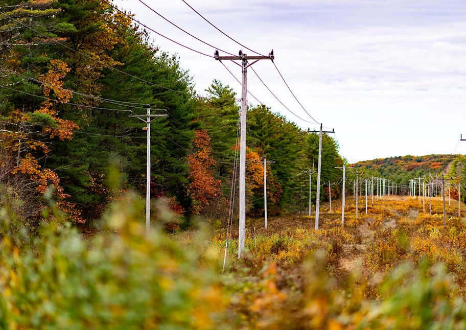 electric right-of-way in New England