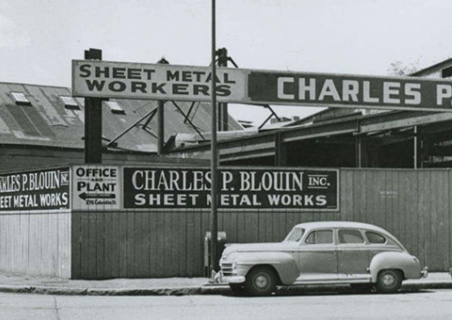 historical photo of CP Blouin headquarters