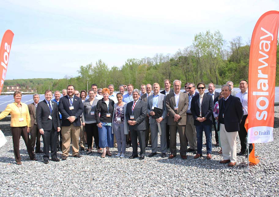 ribbon cutting ceremony for Solarway