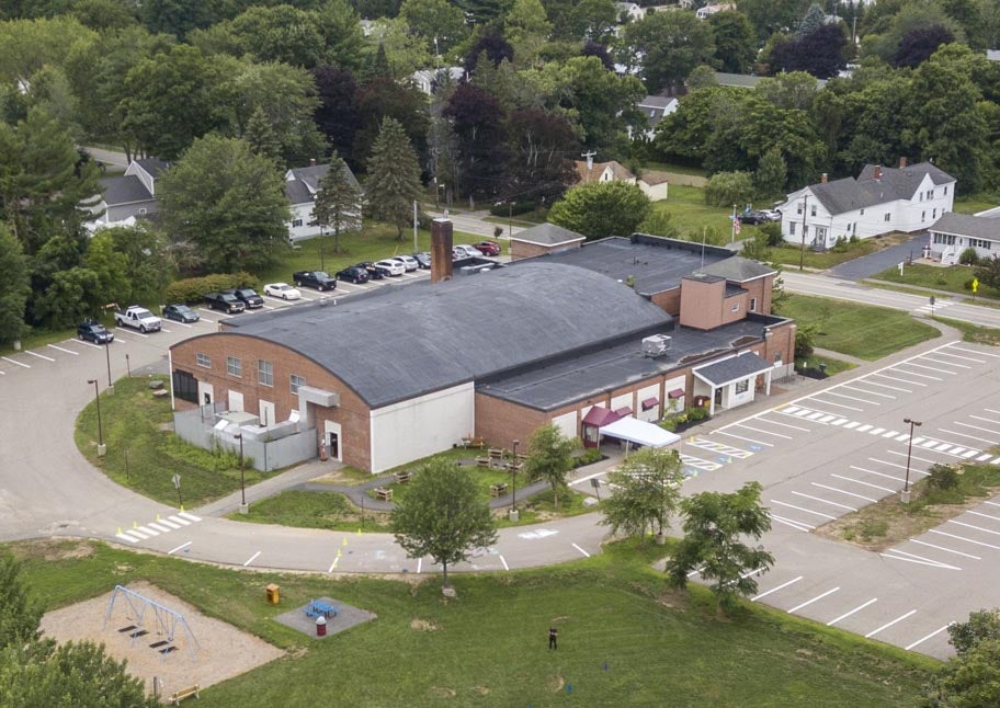 aerial view of Saco Community Center