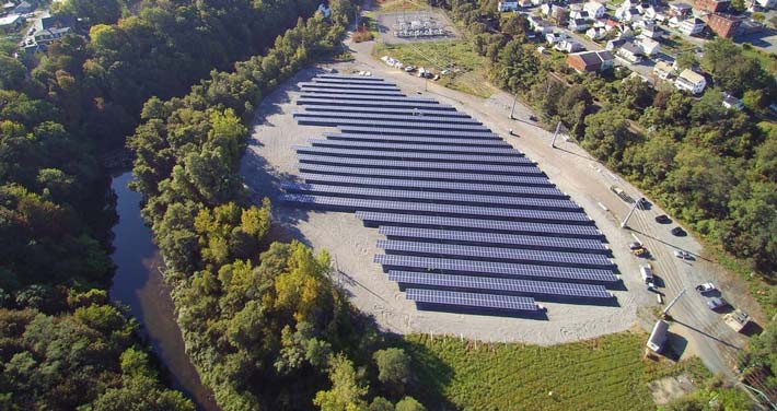 Unitil's Solarway solar array