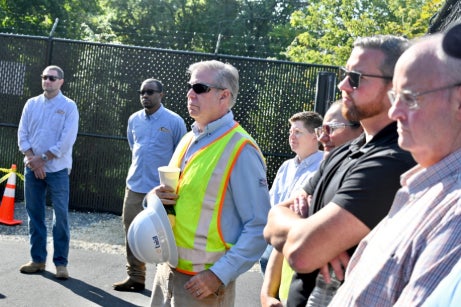 attendees at dedication ceremony