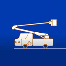 graphic of utility bucket truck