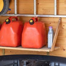 red gas cans