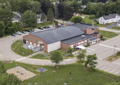 aerial view of Saco Community Center